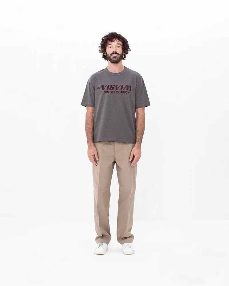 VISVIM FIL JUMBO letter print T-shirt Japanese tide Nakamura round neck short sleeve TEE