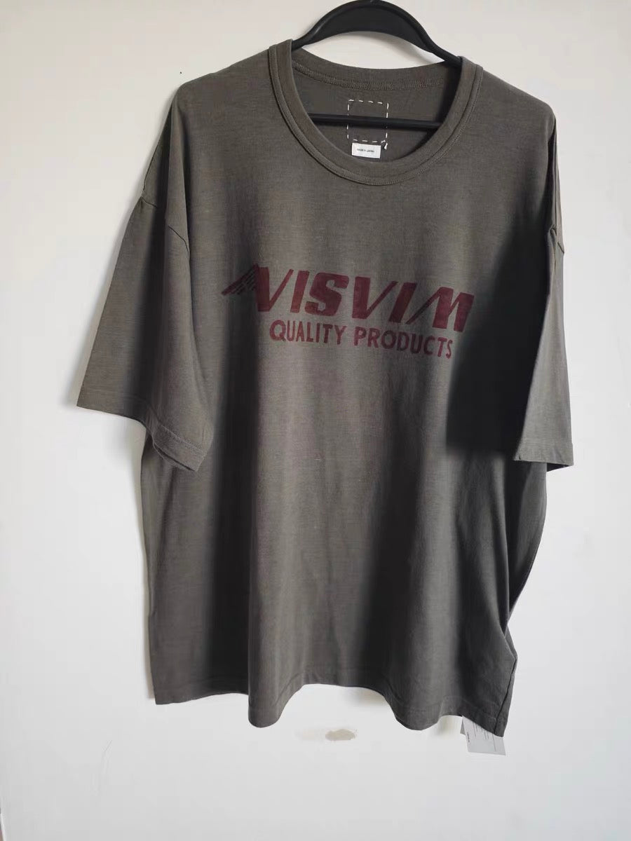 VISVIM FIL JUMBO letter print T-shirt Japanese tide Nakamura round neck short sleeve TEE