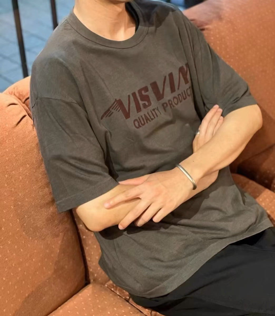 VISVIM FIL JUMBO letter print T-shirt Japanese tide Nakamura round neck short sleeve TEE