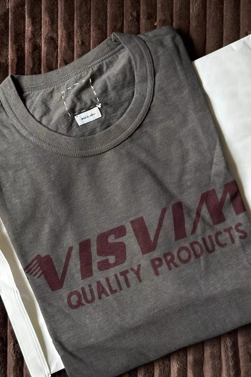 VISVIM FIL JUMBO letter print T-shirt Japanese tide Nakamura round neck short sleeve TEE