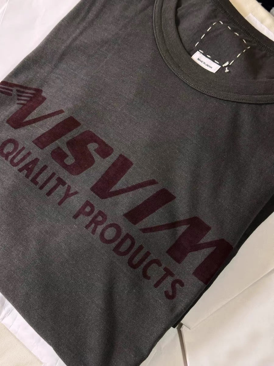 VISVIM FIL JUMBO letter print T-shirt Japanese tide Nakamura round neck short sleeve TEE