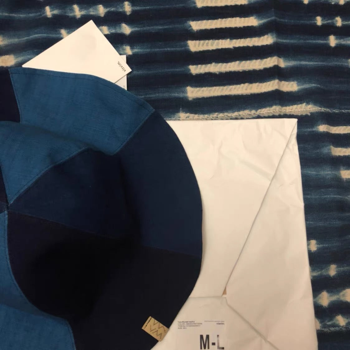 ブルー染め TULIPA HAT KOFU SPOT バケットハット INDIGO PATTERN visvim