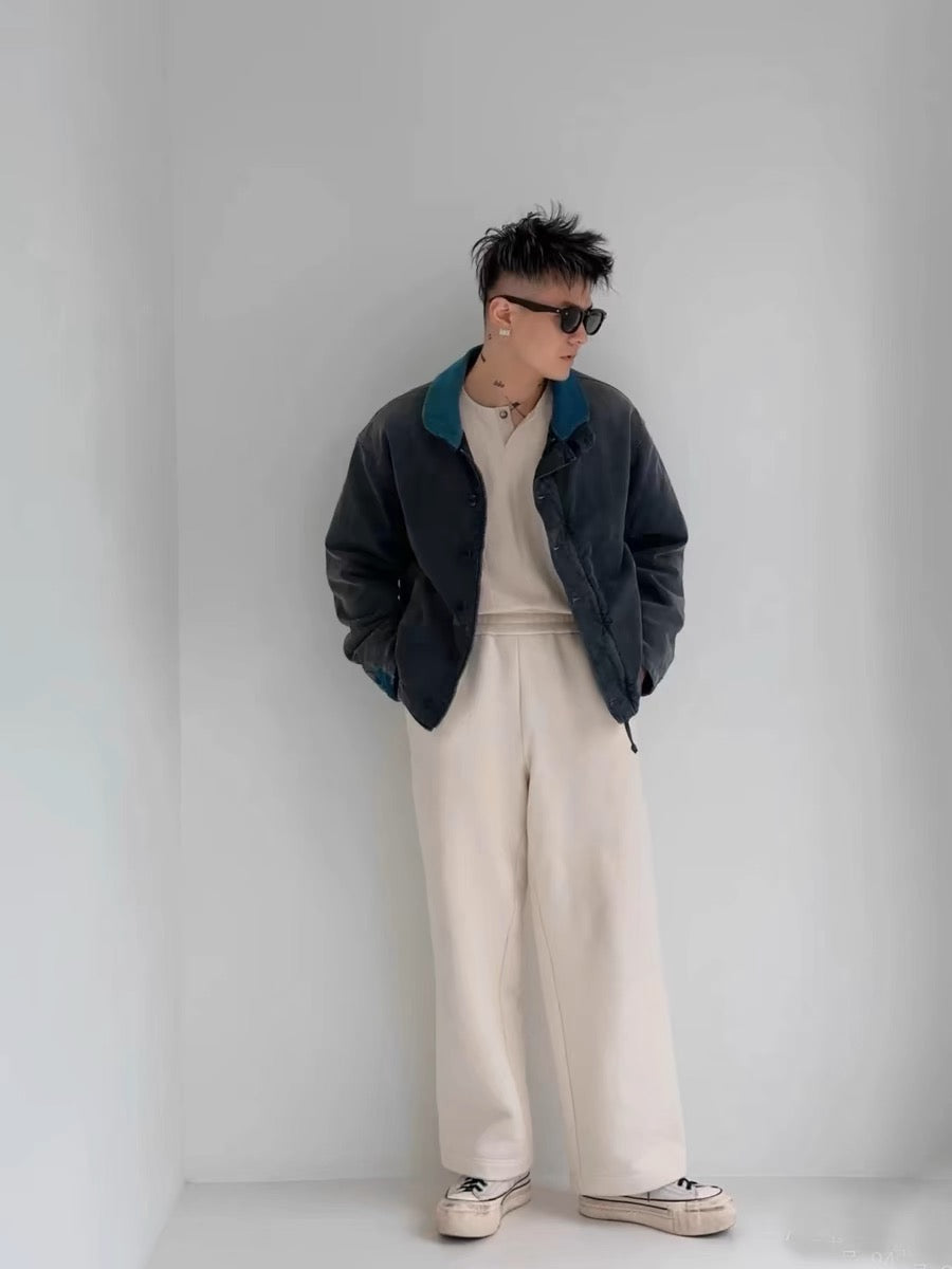 VISVIM FIL 23SS PURSER DECK ink-splashed washed distressed deck suit