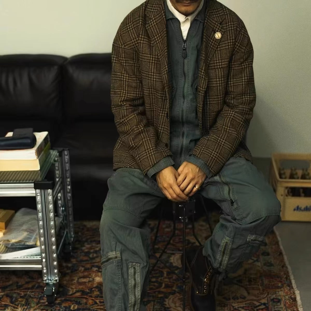 VISVIM FALKLAND BLAZER (TWEED) Tweed suit Tadpole style