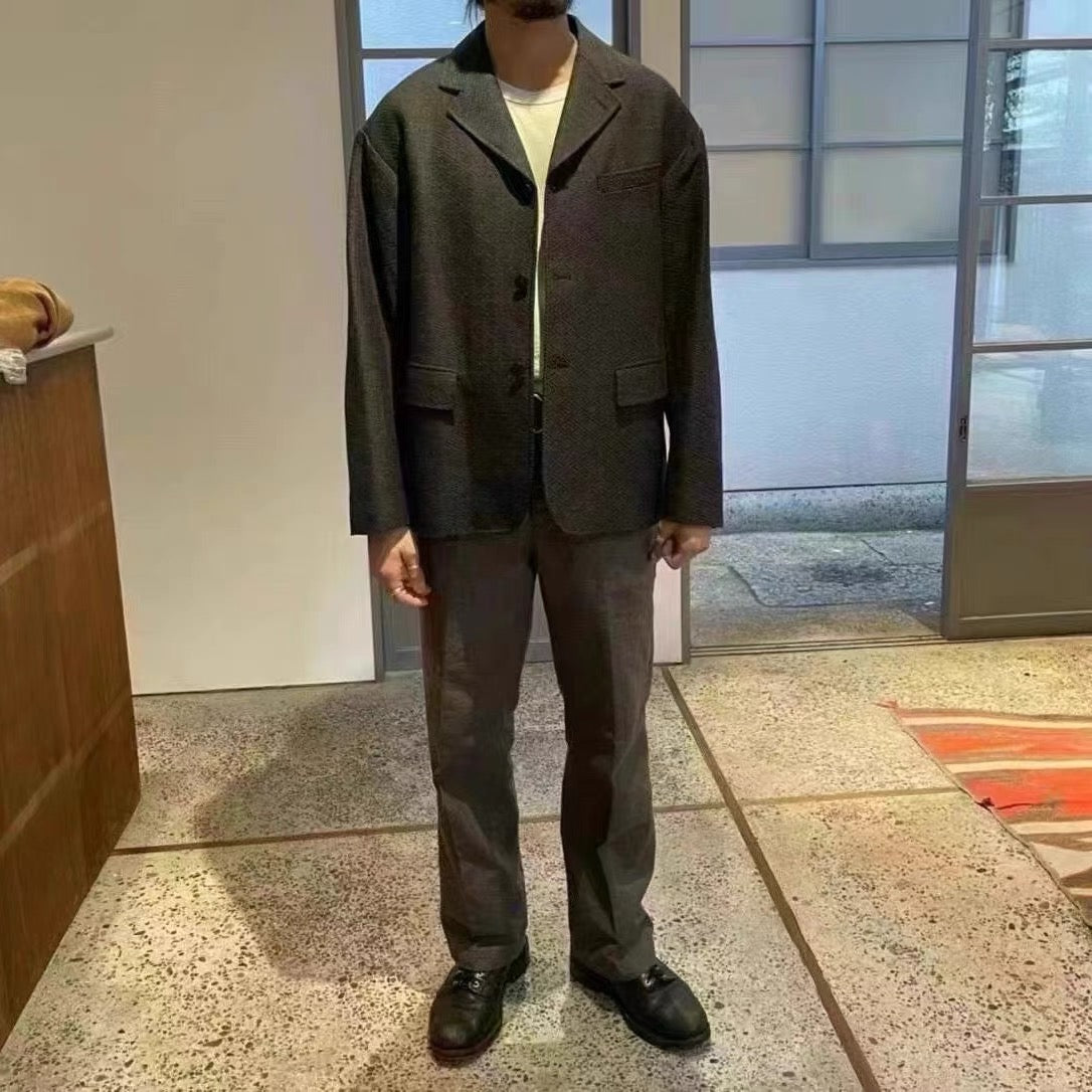 VISVIM MUFFERAW JKT Japanese retro suit jacket 23AW tadpole same style
