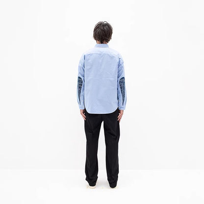 VISVIM ALBACORE GARUDA SHIRT cashew folwer water drop stitching shirt