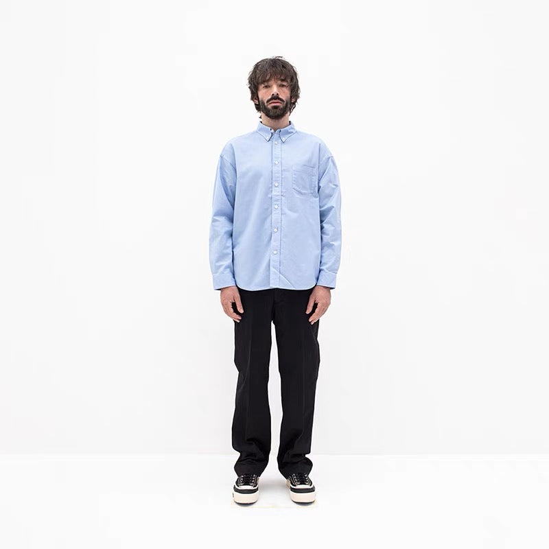 VISVIM ALBACORE GARUDA SHIRT cashew folwer water drop stitching shirt