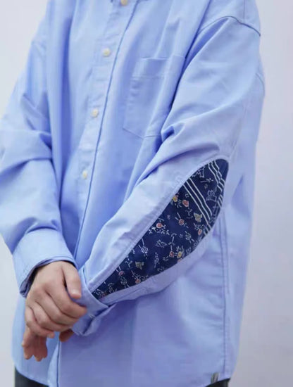 VISVIM ALBACORE GARUDA SHIRT cashew folwer water drop stitching shirt