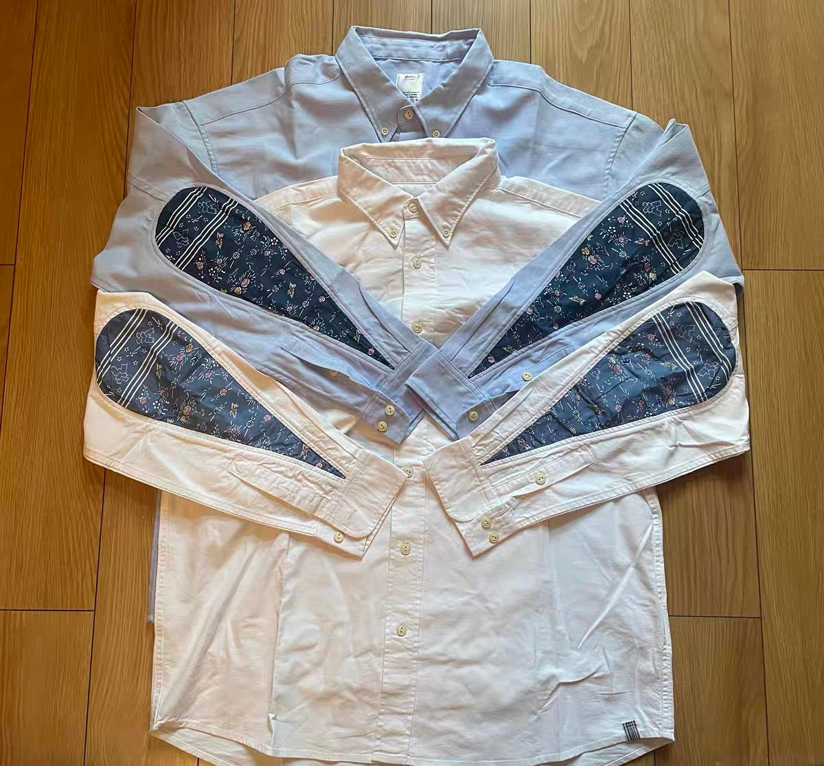 VISVIM ALBACORE GARUDA SHIRT cashew folwer water drop stitching shirt
