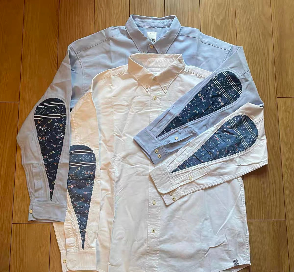VISVIM ALBACORE GARUDA SHIRT cashew folwer water drop stitching shirt