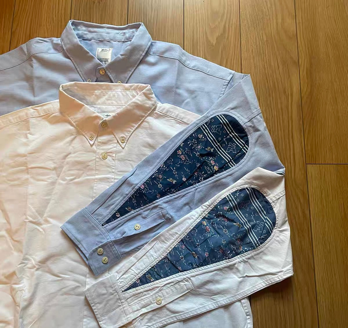 VISVIM ALBACORE GARUDA SHIRT cashew folwer water drop stitching shirt