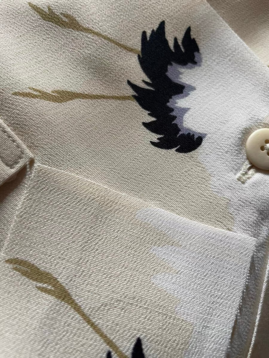 VISVIM KOFU CROSBY S/S HIKAKU|Red-crowned crane short-sleeved shirt men's