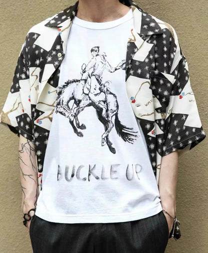 VISVIM CROSBY Japanese trend Nakamura hand-dyed Hawaiian flower blooming short-sleeved shirt