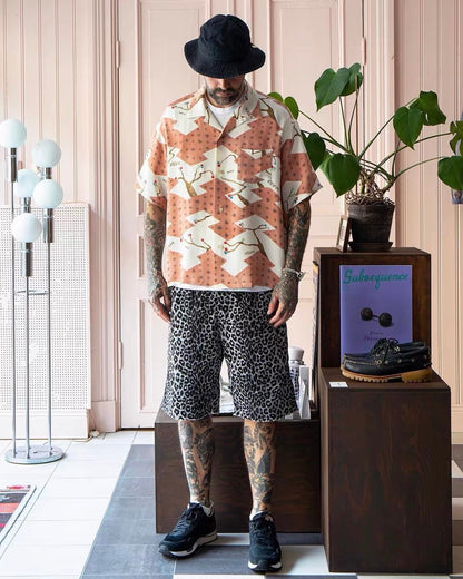 VISVIM CROSBY Japanese trend Nakamura hand-dyed Hawaiian flower blooming short-sleeved shirt