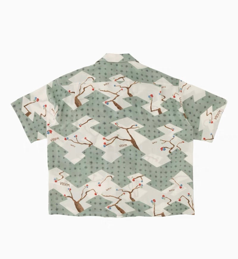 VISVIM CROSBY Japanese trend Nakamura hand-dyed Hawaiian flower blooming short-sleeved shirt