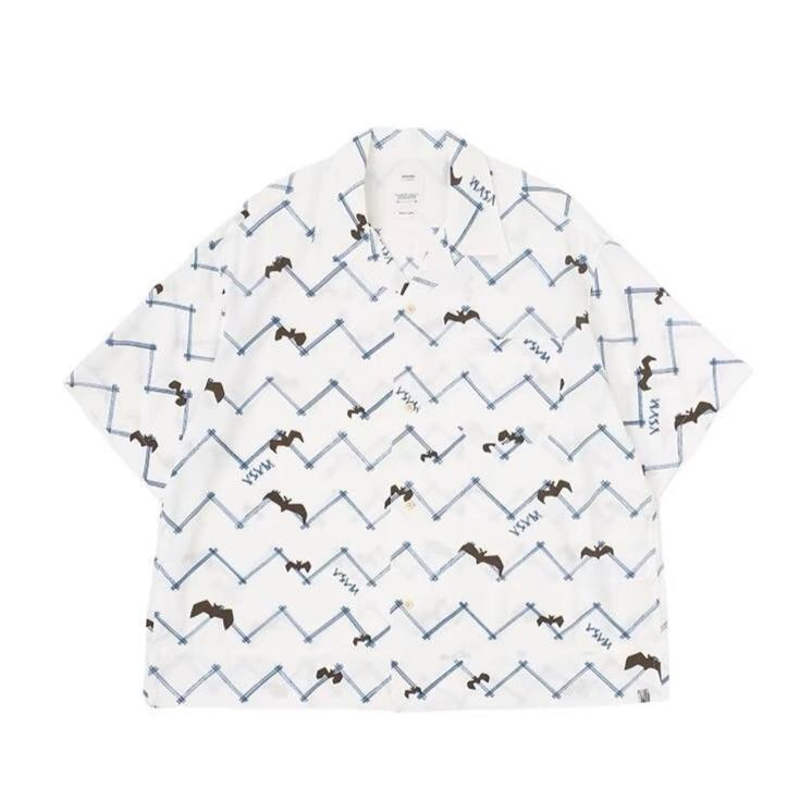 VISVIM COPA Nakamura Japanese couple casual Hawaiian bat short-sleeved cardigan shirt