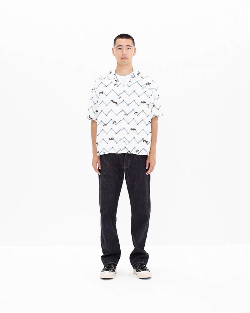 VISVIM COPA Nakamura Japanese couple casual Hawaiian bat short-sleeved cardigan shirt