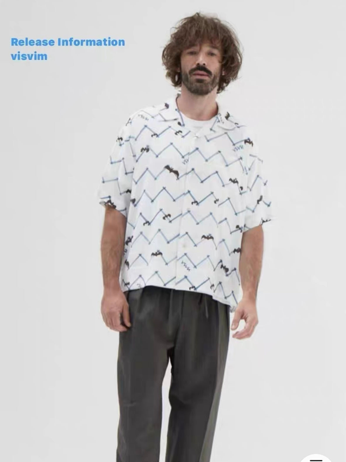 VISVIM COPA Nakamura Japanese couple casual Hawaiian bat short-sleeved cardigan shirt