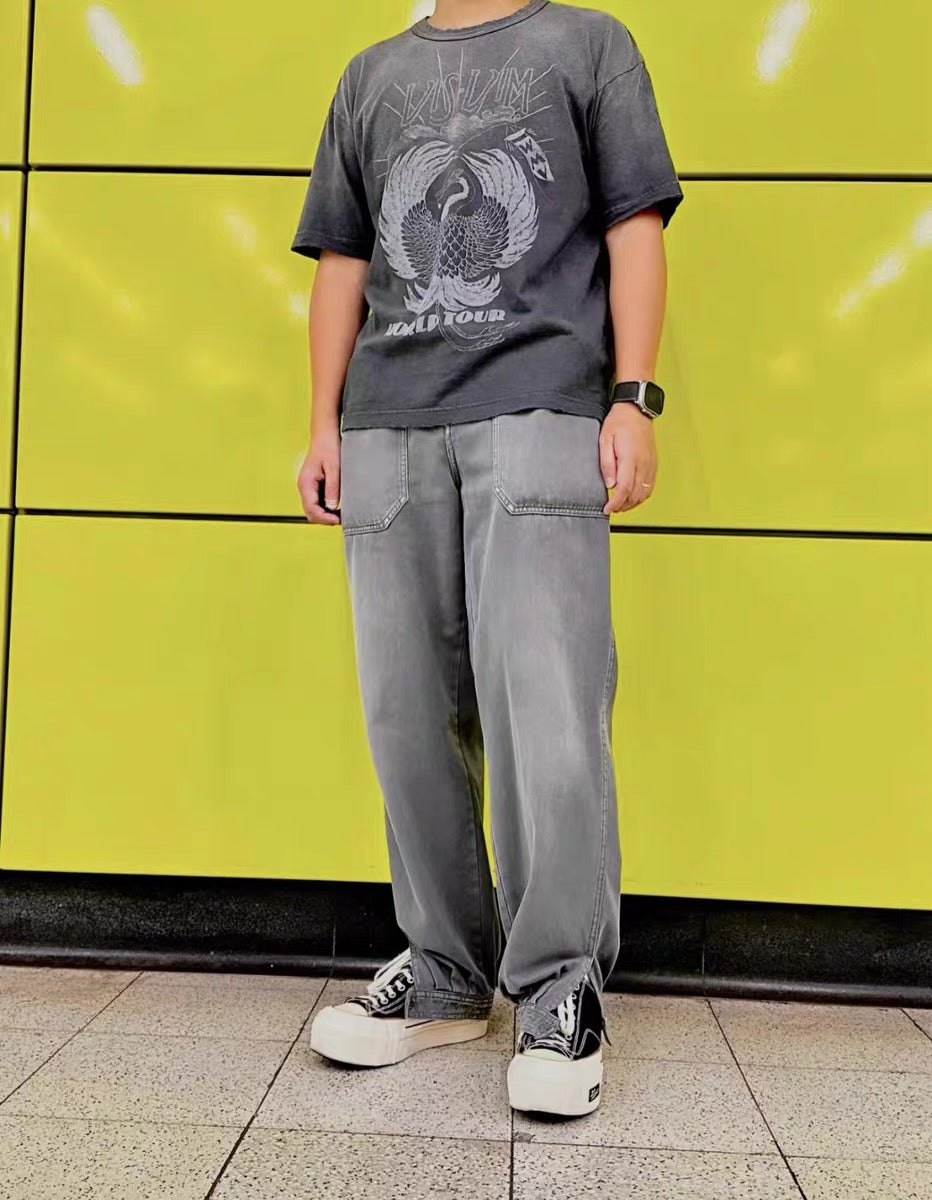 VISVIM KOFU 23AW JUMBO Nakamura Kyusei Water Washed Old Ink-dyed Short Sleeve