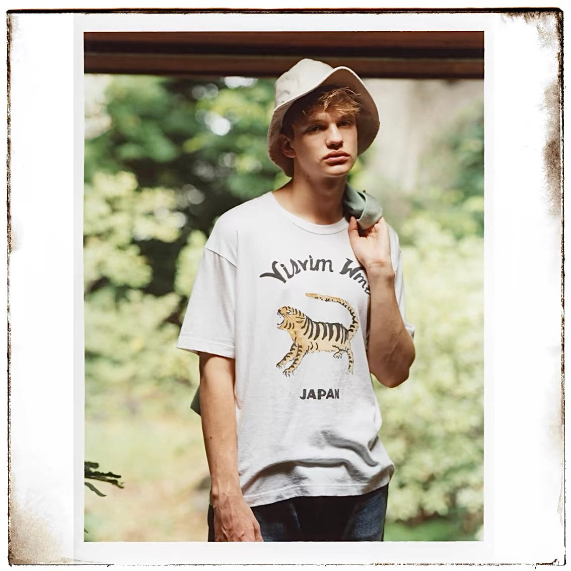VISVIM TORA Nakamura holiday long cotton old tiger stamp flower short sleeve