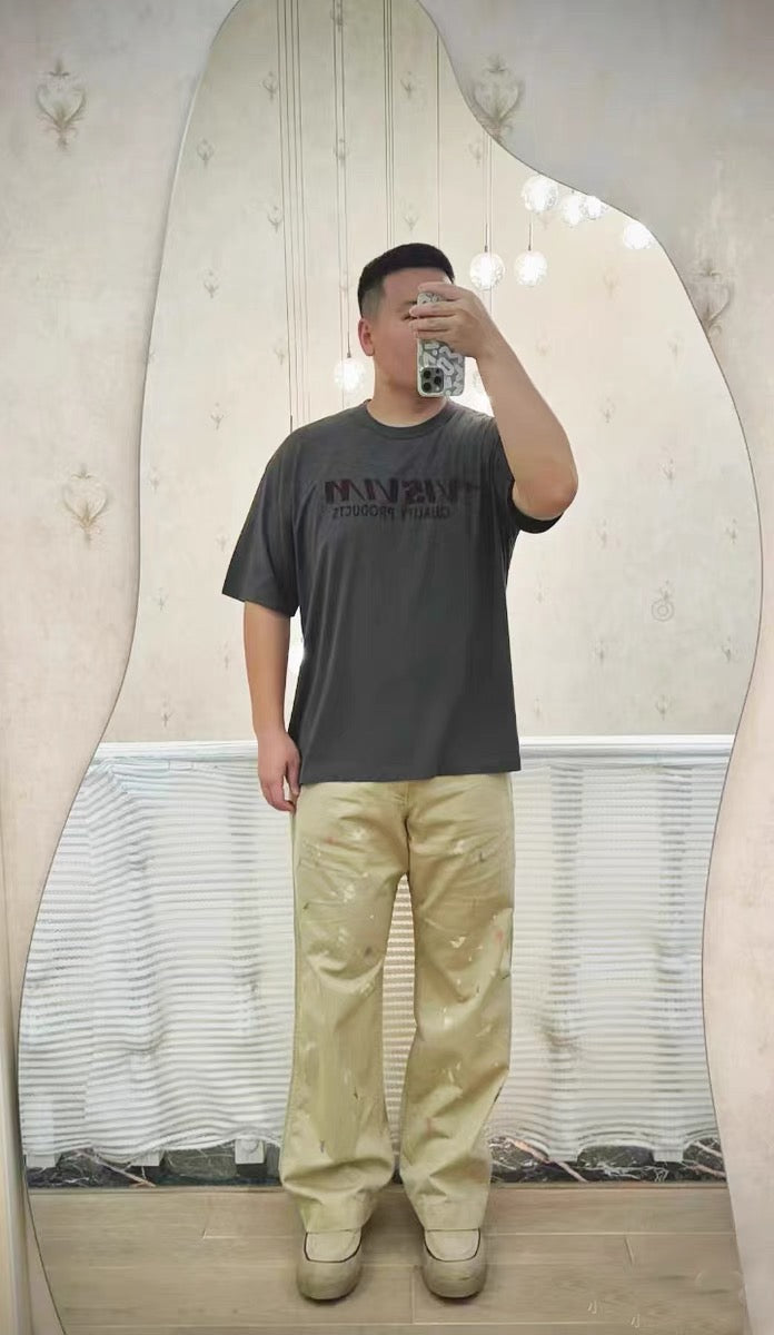 VISVIM FIL JUMBO letter print T-shirt Japanese tide Nakamura round neck short sleeve TEE