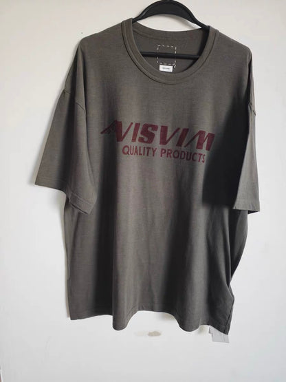 VISVIM FIL JUMBO letter print T-shirt Japanese tide Nakamura round neck short sleeve TEE