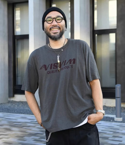 VISVIM FIL JUMBO letter print T-shirt Japanese tide Nakamura round neck short sleeve TEE