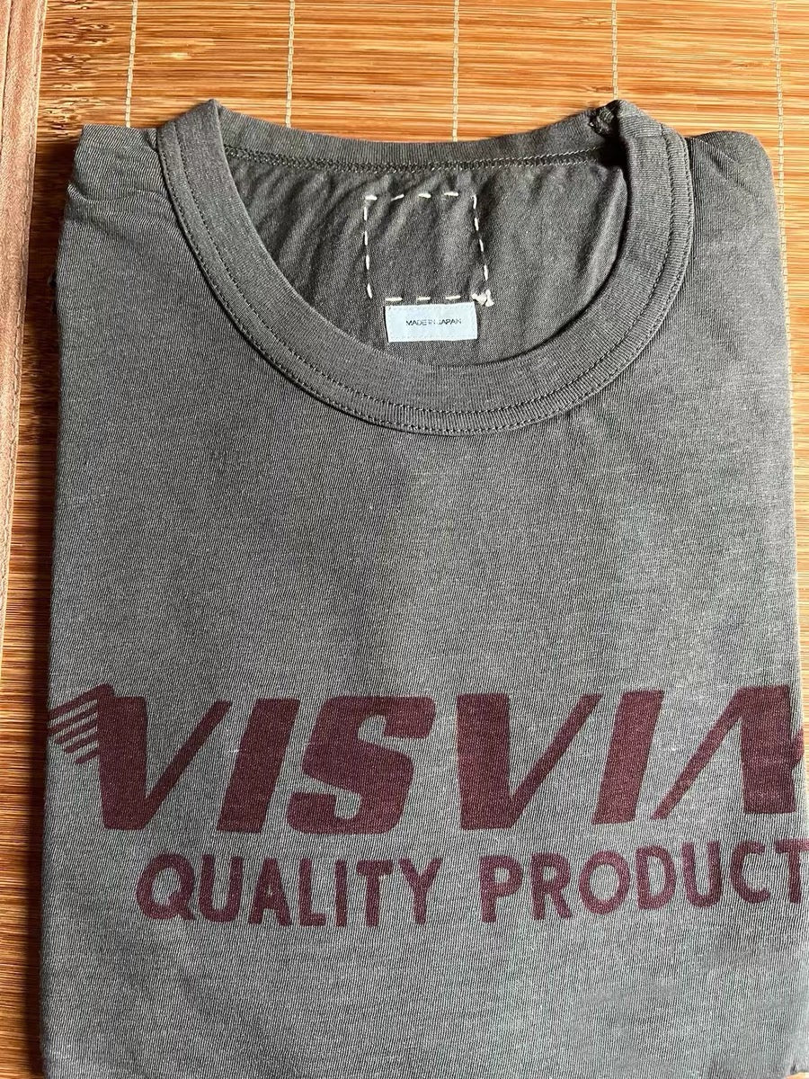 VISVIM FIL JUMBO letter print T-shirt Japanese tide Nakamura round neck short sleeve TEE