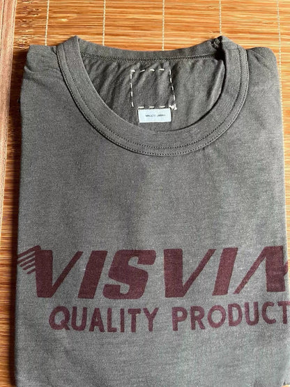 VISVIM FIL JUMBO letter print T-shirt Japanese tide Nakamura round neck short sleeve TEE