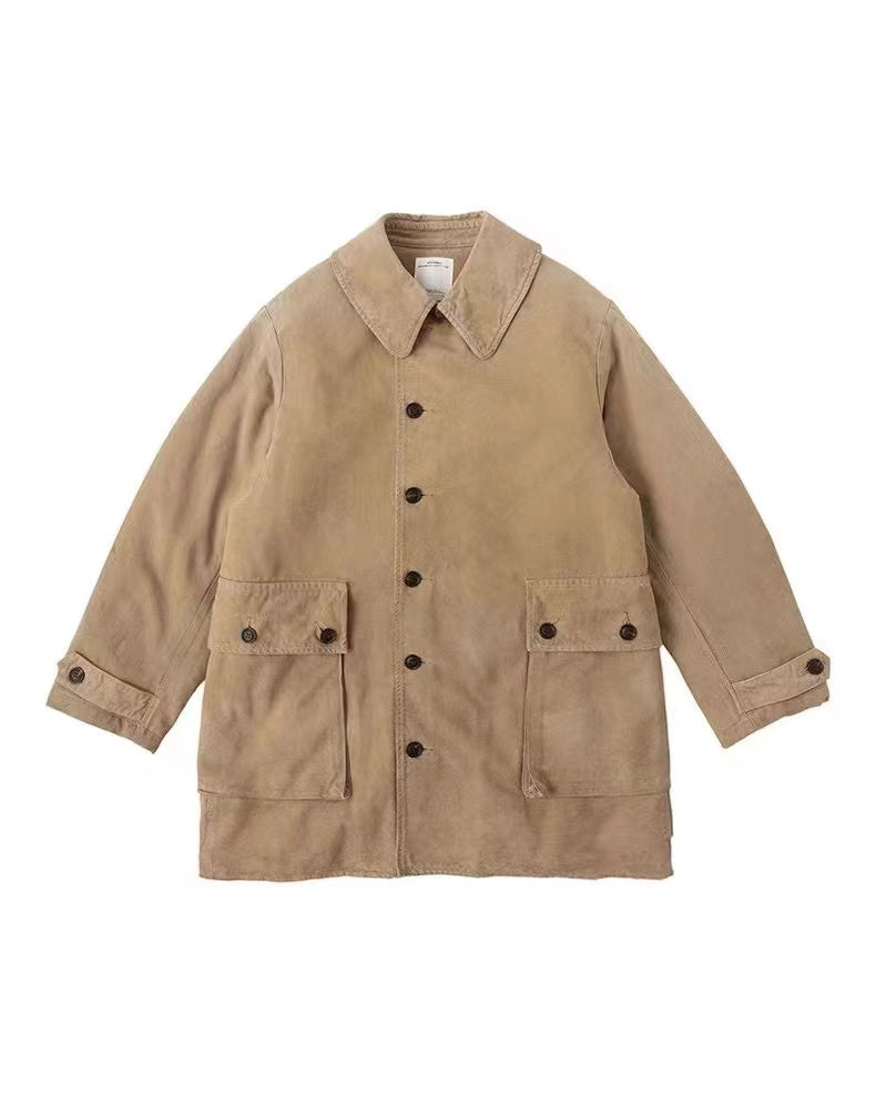 VISVIM WINFIELD SHEARLING COAT Four sheep coat