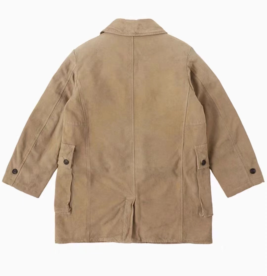 VISVIM WINFIELD SHEARLING COAT Four sheep coat
