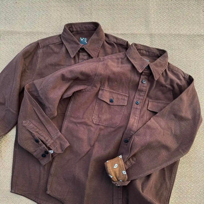 VISVIM KOFU ICT ELK SHIRT BANDANA Paisley-Hemd mit umgeschlagenen Ärmeln