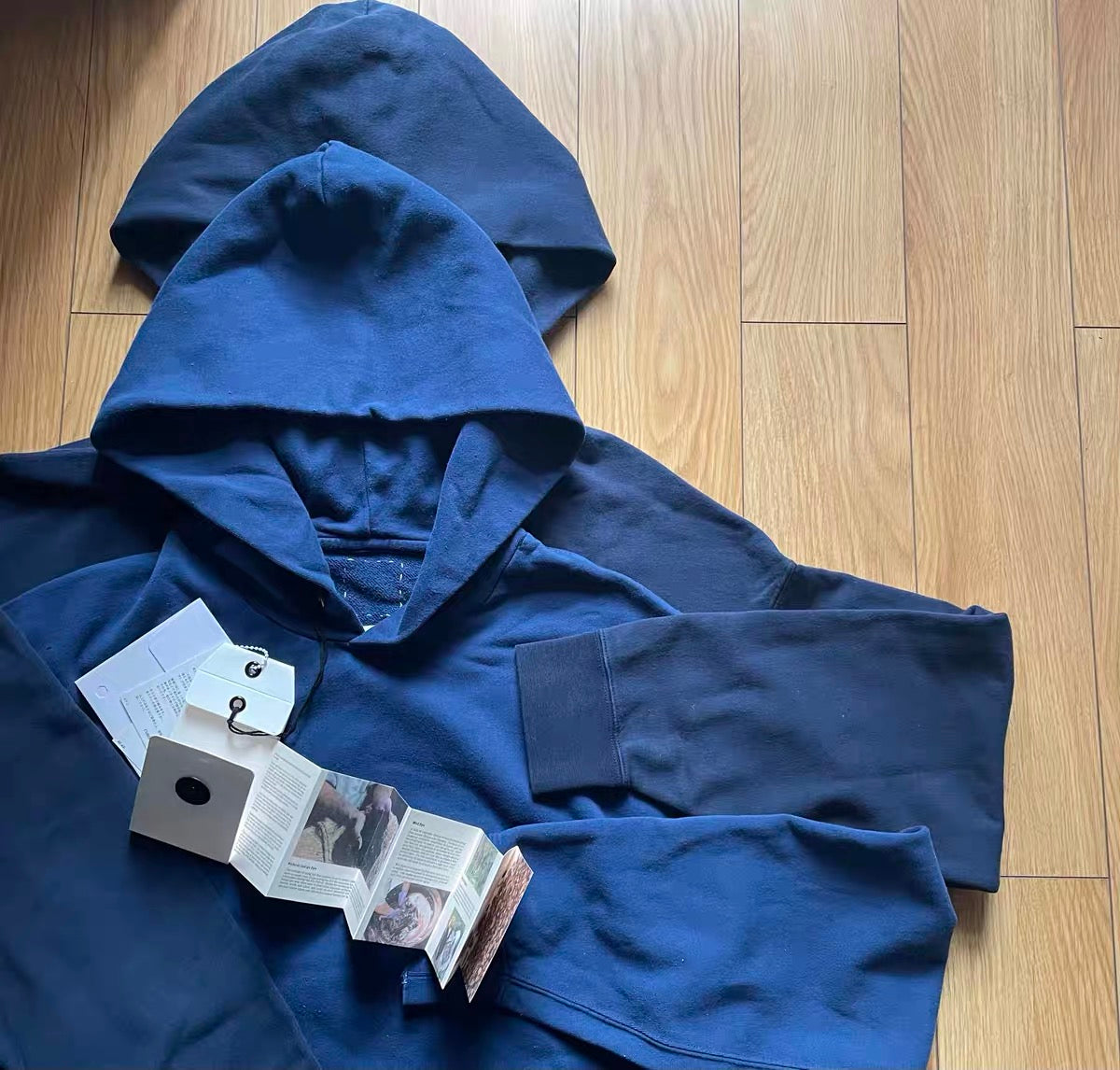 VISVIM JUMBO HOODIE P.O.N.D Natural blue dyed sweatshirt INDIGO