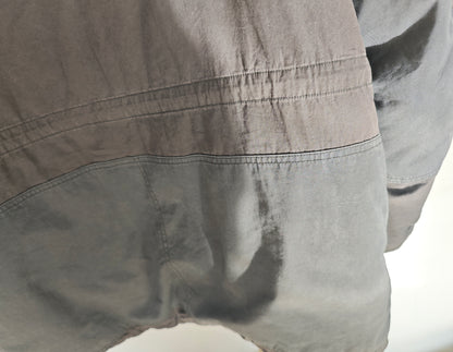VISVIM FIL Valdez Daunenmantel Wolfspelzkragen schlammgefärbte gewaschene weiße Gänsedaunenjacke 