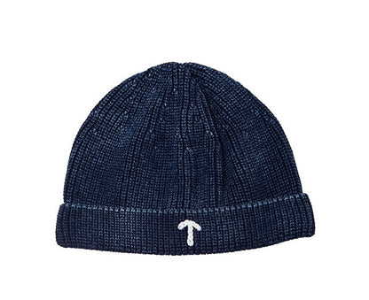INDIGO ジェネレーション 2 ニット アロー ネイビー コールド キャップ ブルー ダイ ハンドウォッシュ