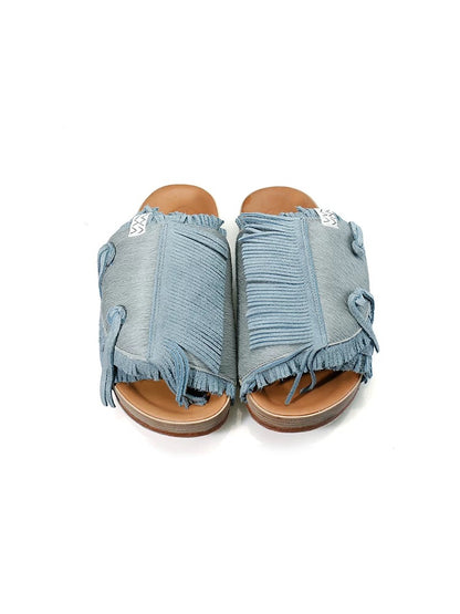 Visvim Dicke Sohle Pony Haar Patchwork Quaste Wildleder Paar Schuhe