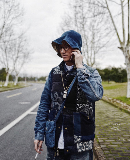 ブルー染め TULIPA HAT KOFU SPOT バケットハット INDIGO PATTERN visvim