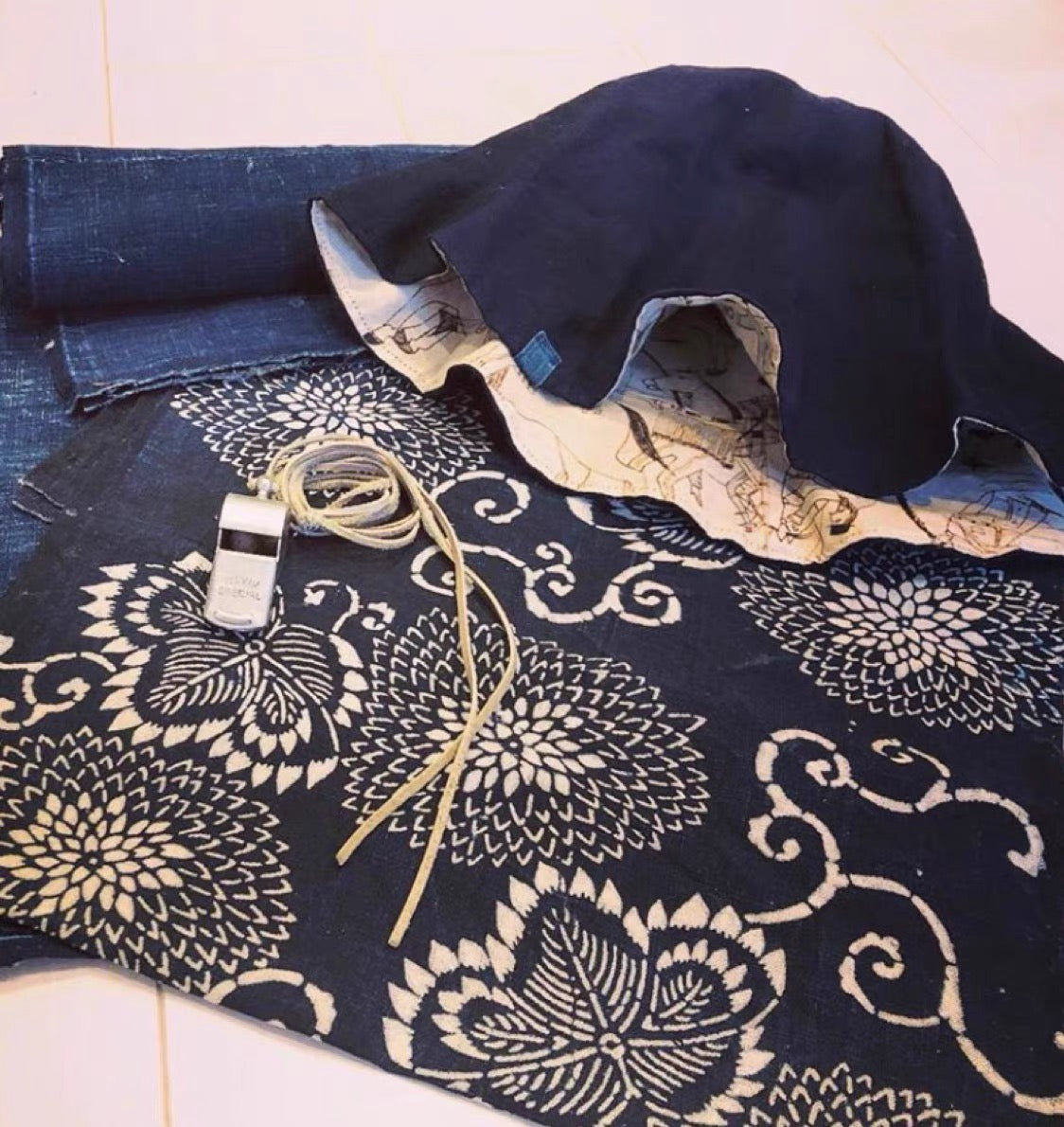 ブルー染め TULIPA HAT KOFU SPOT バケットハット INDIGO PATTERN visvim