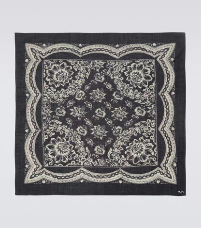 VISVIM KOFU KHADI floral scarf tadpole same style Japanese retro