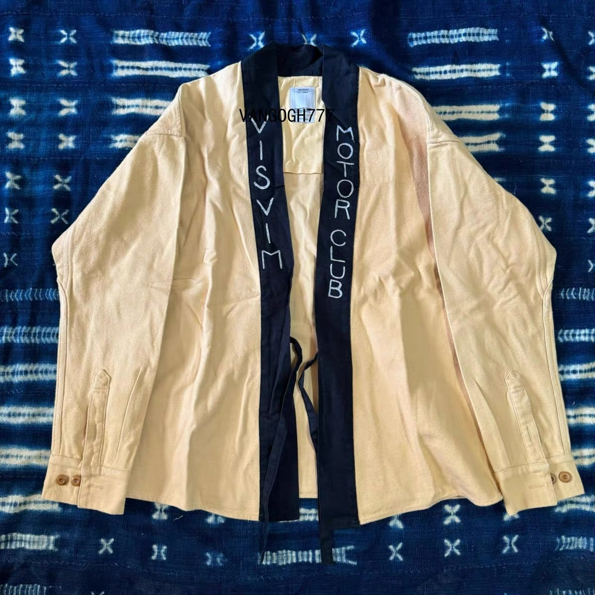 VISVIM KOFU 17SS LHAMO SHIRT MOTOR CLUB hand-painted cardigan robe