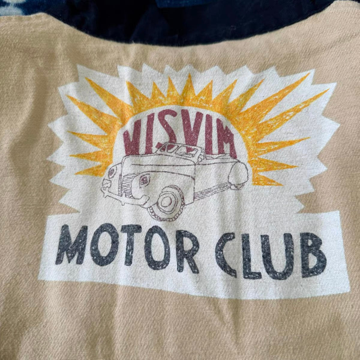 VISVIM KOFU 17SS LHAMO SHIRT MOTOR CLUB hand-painted cardigan robe