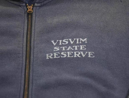 VISVIM FIL 24AW JUMBO HOODIE cotton washed distressed zipper sweatshirt