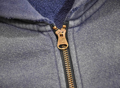 VISVIM FIL 24AW JUMBO HOODIE cotton washed distressed zipper sweatshirt
