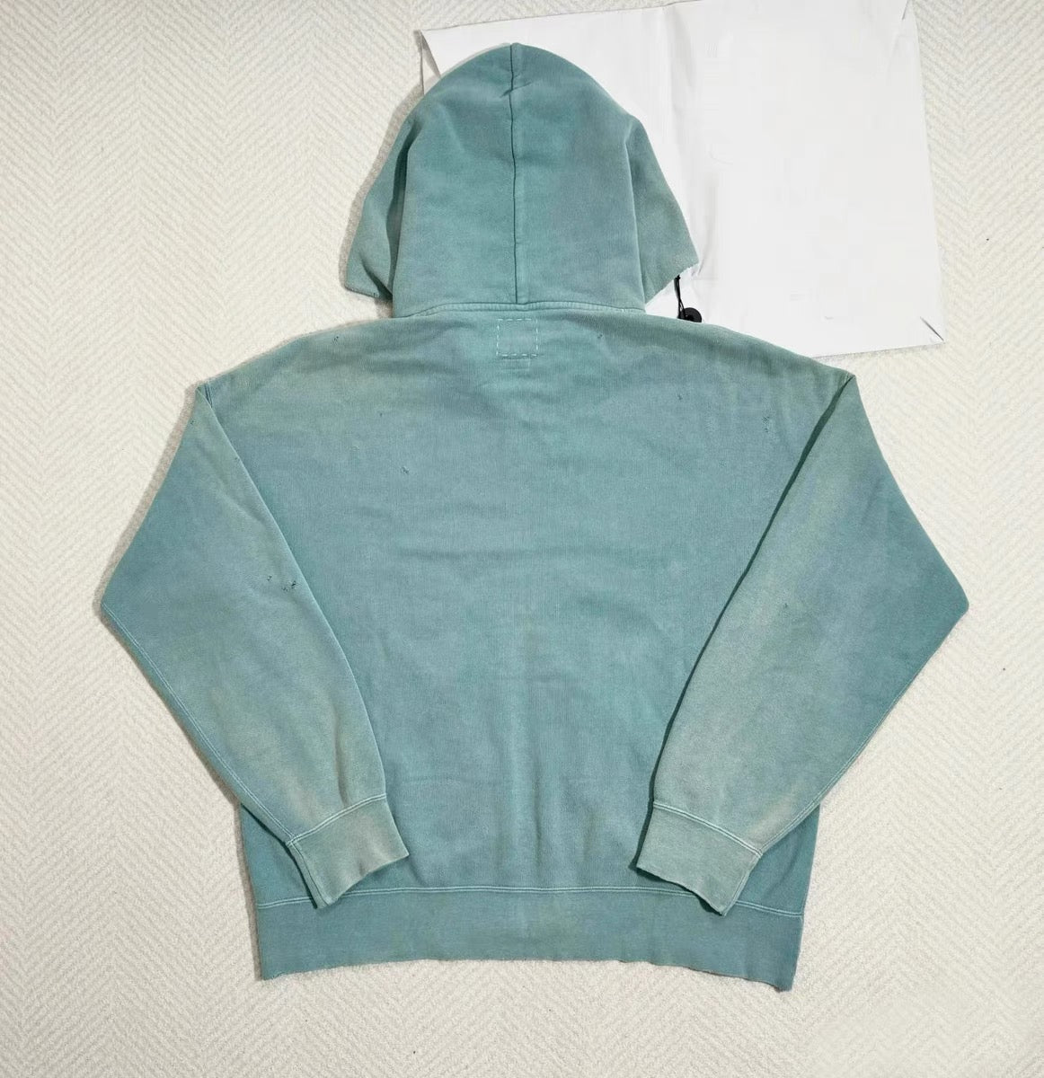 VISVIM FIL 24AW JUMBO HOODIE cotton washed distressed zipper sweatshirt