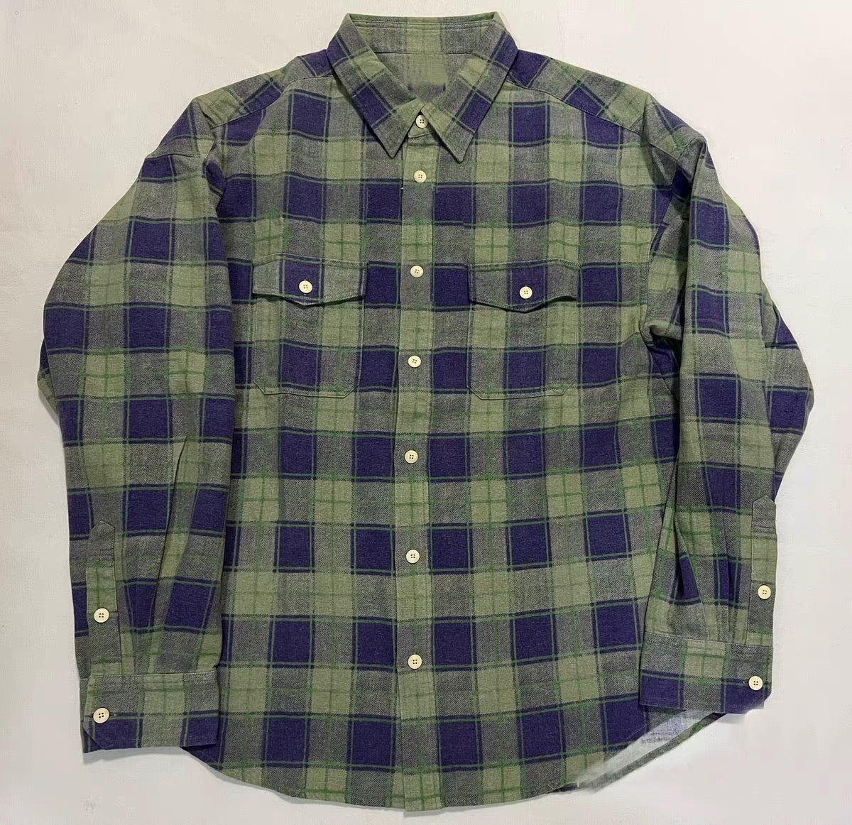 VISVIM FIL PIONEER Check washed long-sleeved shirt