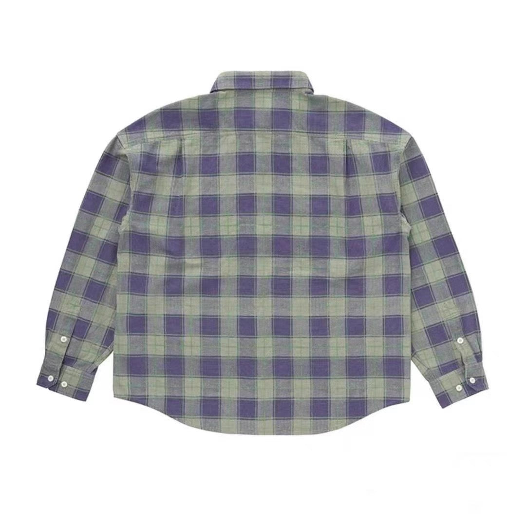 VISVIM FIL PIONEER Check washed long-sleeved shirt