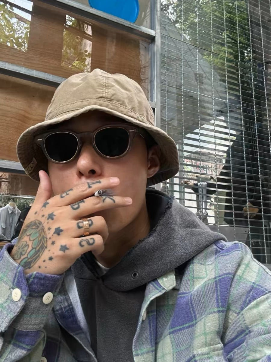 VISVIM FIL PIONEER Check washed long-sleeved shirt