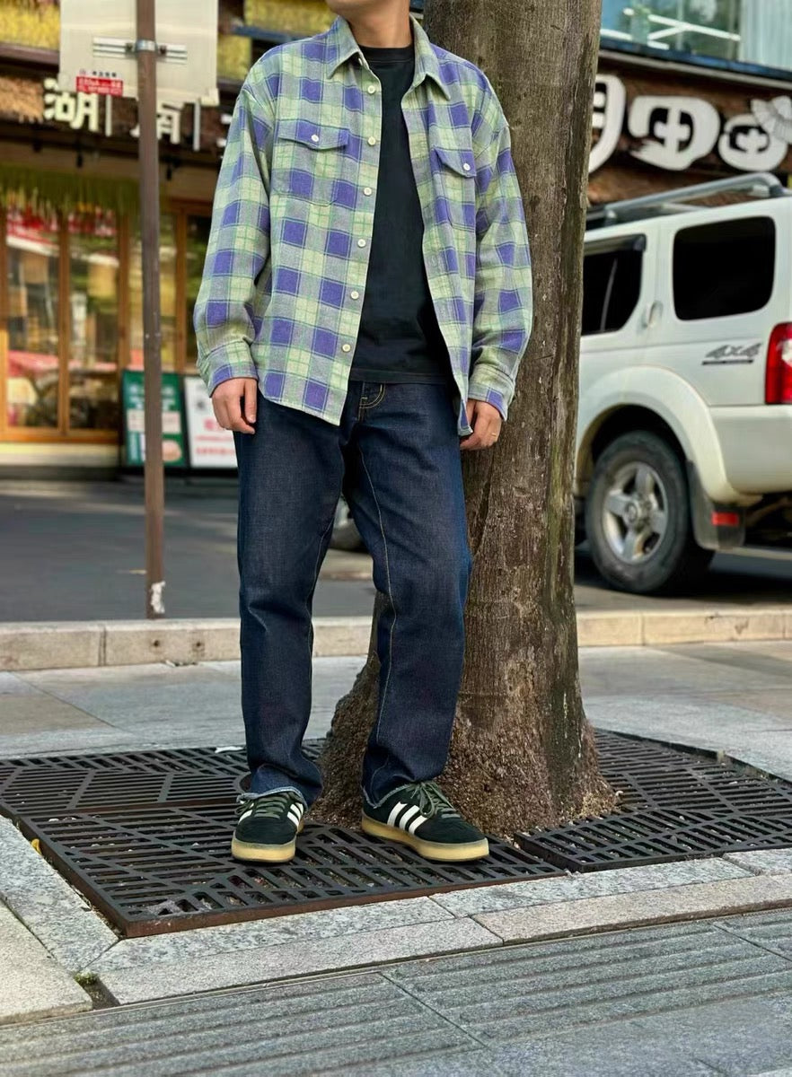 VISVIM FIL PIONEER Check washed long-sleeved shirt