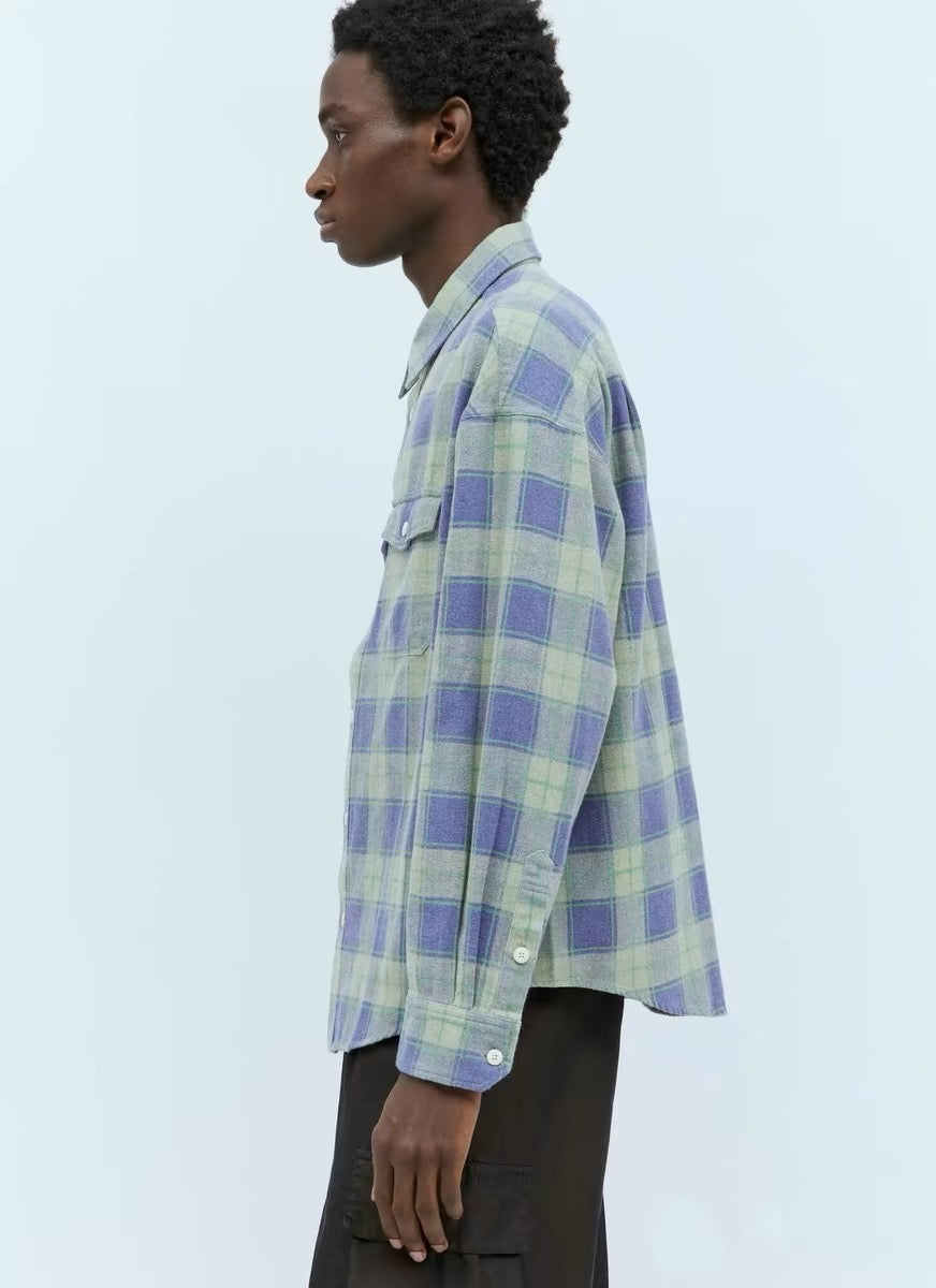 VISVIM FIL PIONEER Check washed long-sleeved shirt