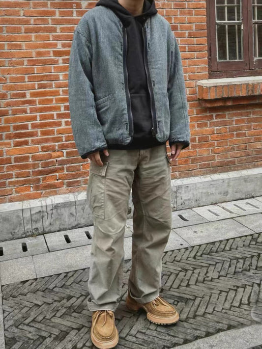 VISVIM FIL EIGER Military style washed multi-pocket overalls